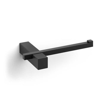 Zack Carvo Powder Coated Black Stainless Steel Toilet Roll Holder 40500