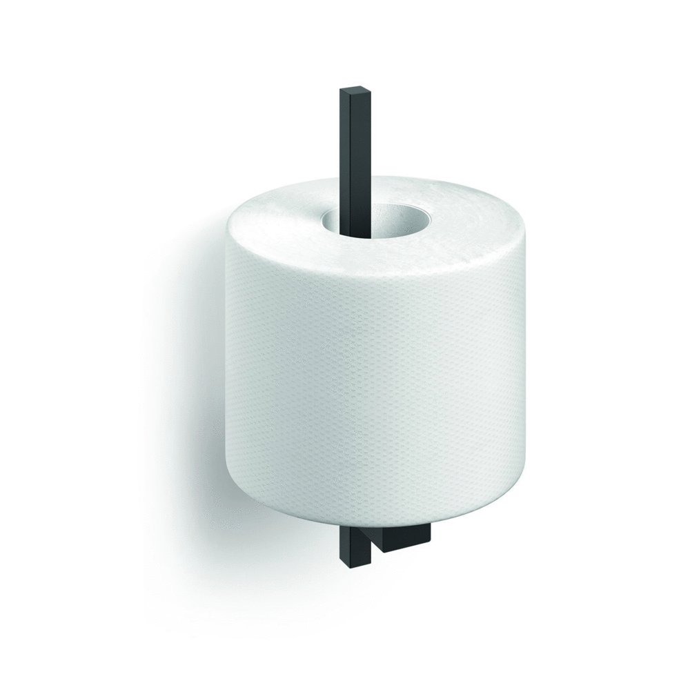 Zack Carvo Powder Coated Black Stainless Steel Spare Toilet Roll Holder 40501