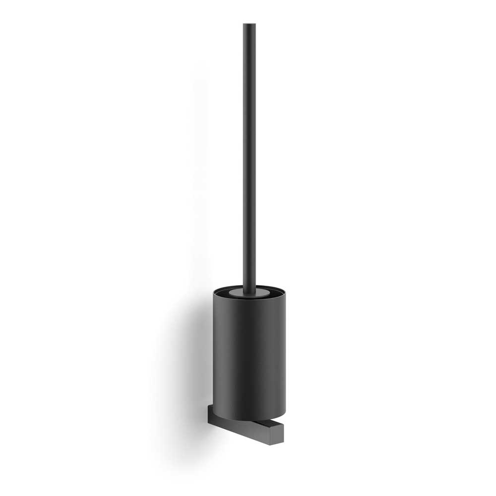 Zack Carvo Powder Coated Black Stainless Steel Wall Toilet Brush 40507