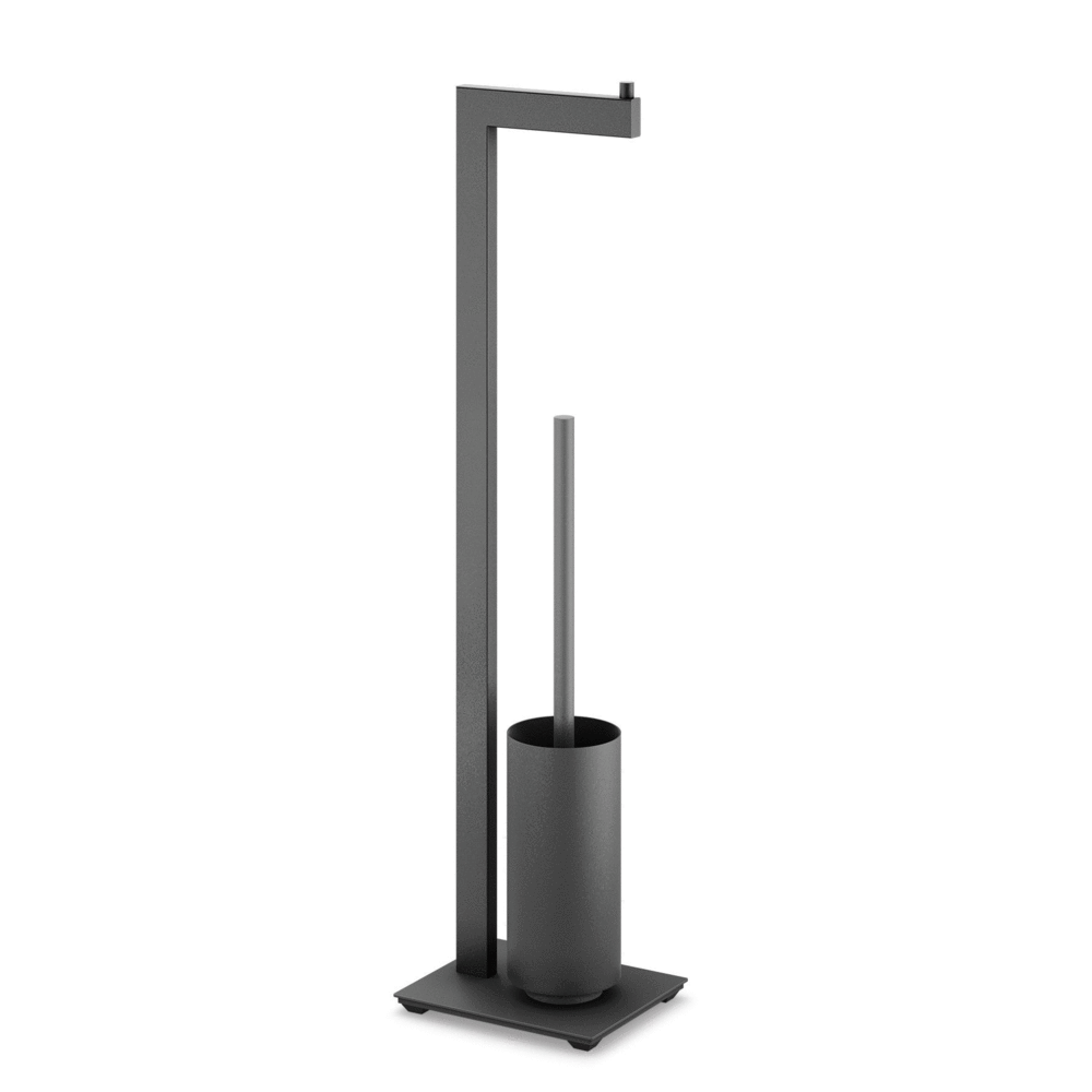 Zack Linea Black Stainless Steel Toilet Butler 40572