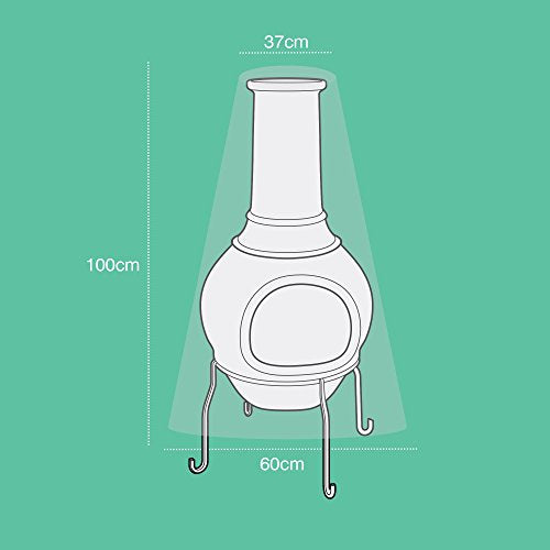 Standard Chiminea Cover, Reversible Green & Black, [36044]