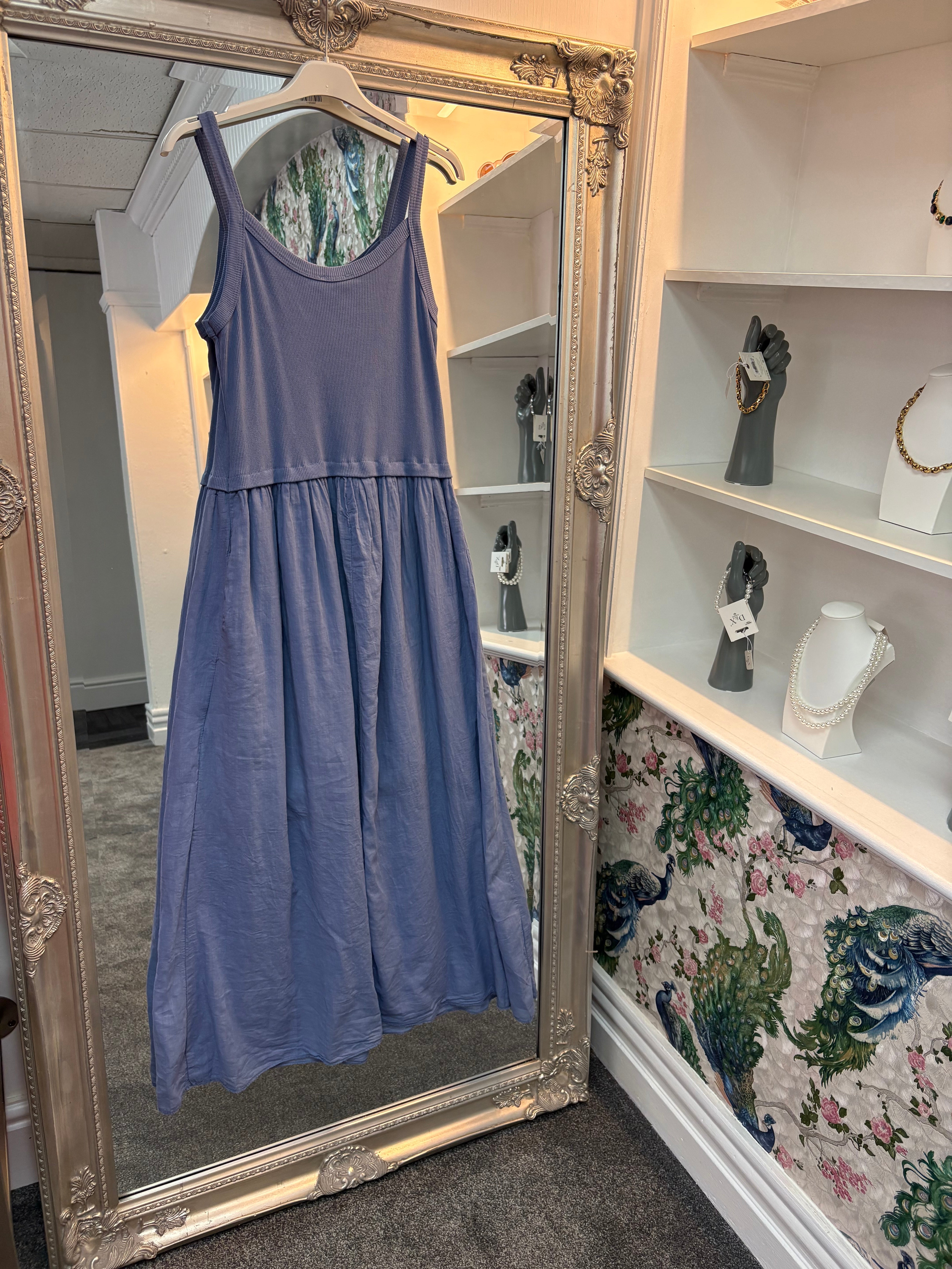 Luxtyle Ribbed Top Dress – One Size Fits 8–18