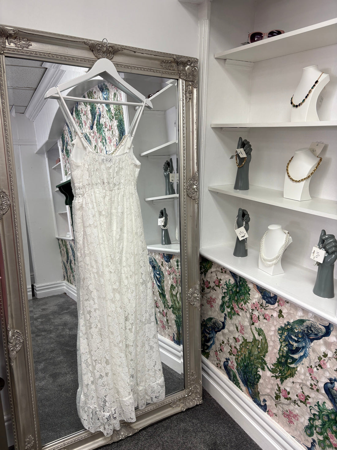 Luxtyle Ibiza White Boho Maxi Dress – One Size (8–16)