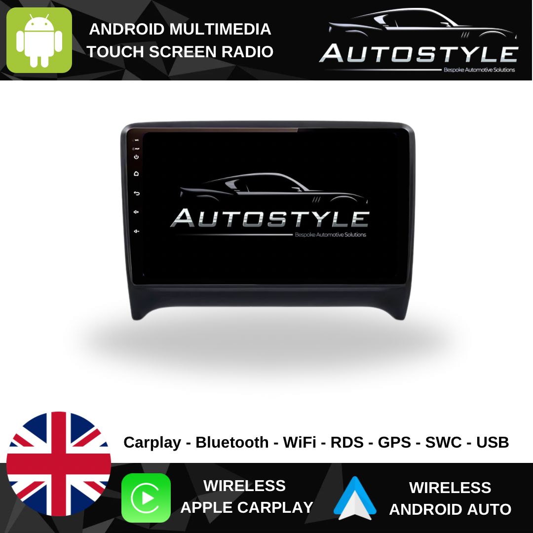 Audi TT Apple Carplay / Android Auto 9" Stereo Upgrade (2006-2014)