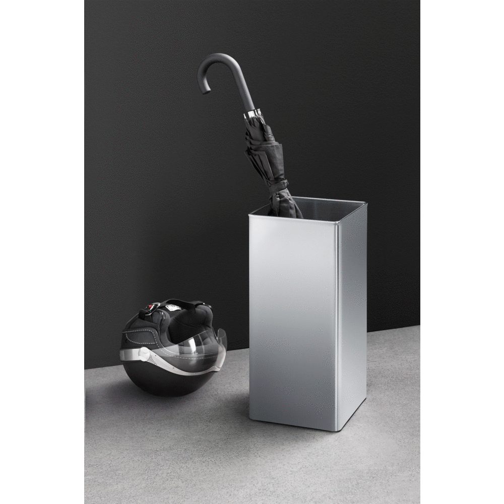 Zack Angolo Premium Brushed Stainless Steel Umbrella Stand - Professional Quality