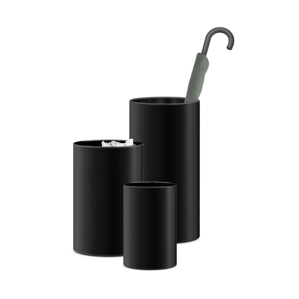 Zack Civos Black Stainless Steel Umbrella Stand 50509