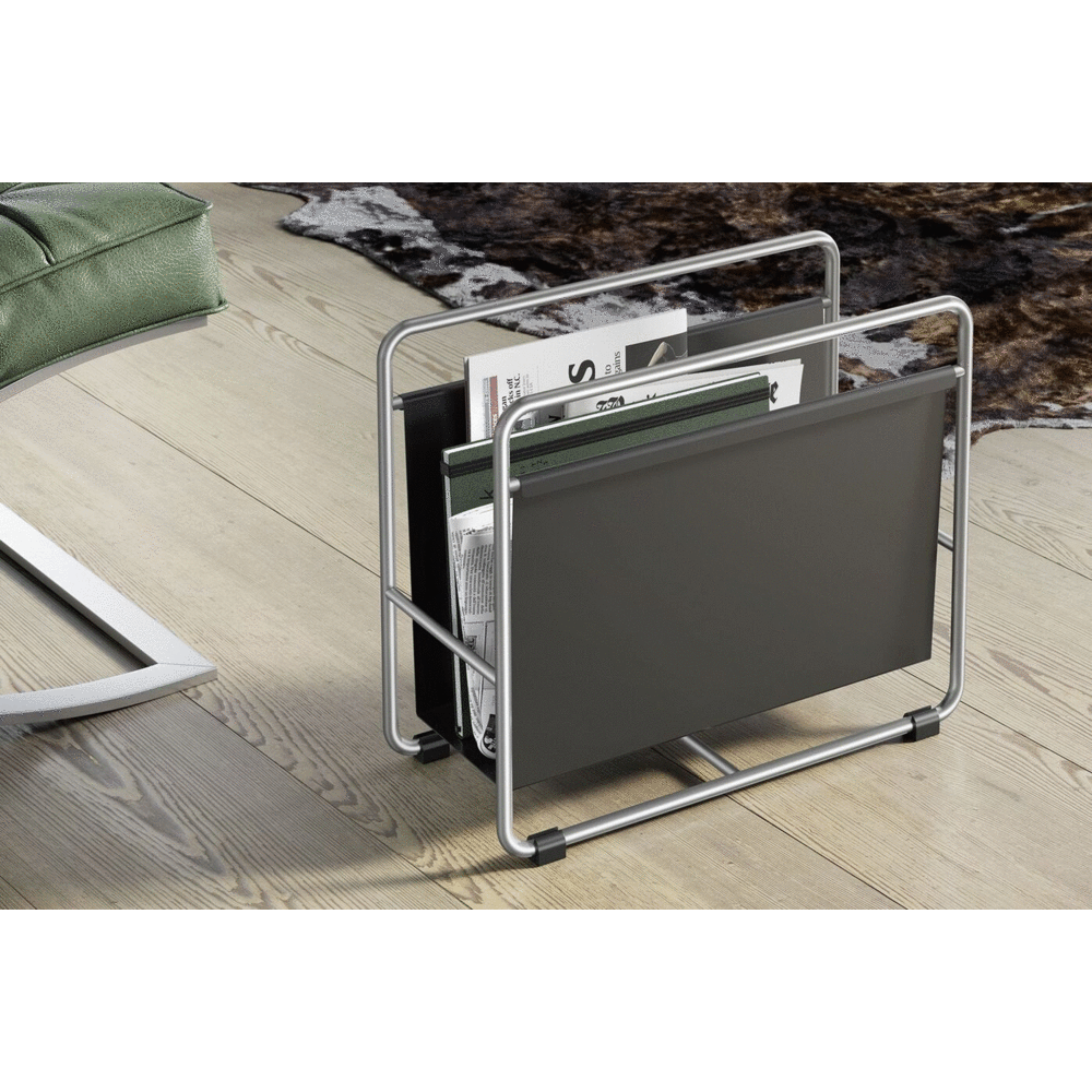 Zack Magazine Rack Zack Mecor Sophisticated Black Magazine Rack - Premium Steel Design ...