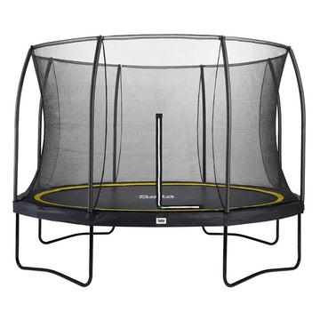 12ft Salta Black Round Comfort Edition Trampoline with Enclosure