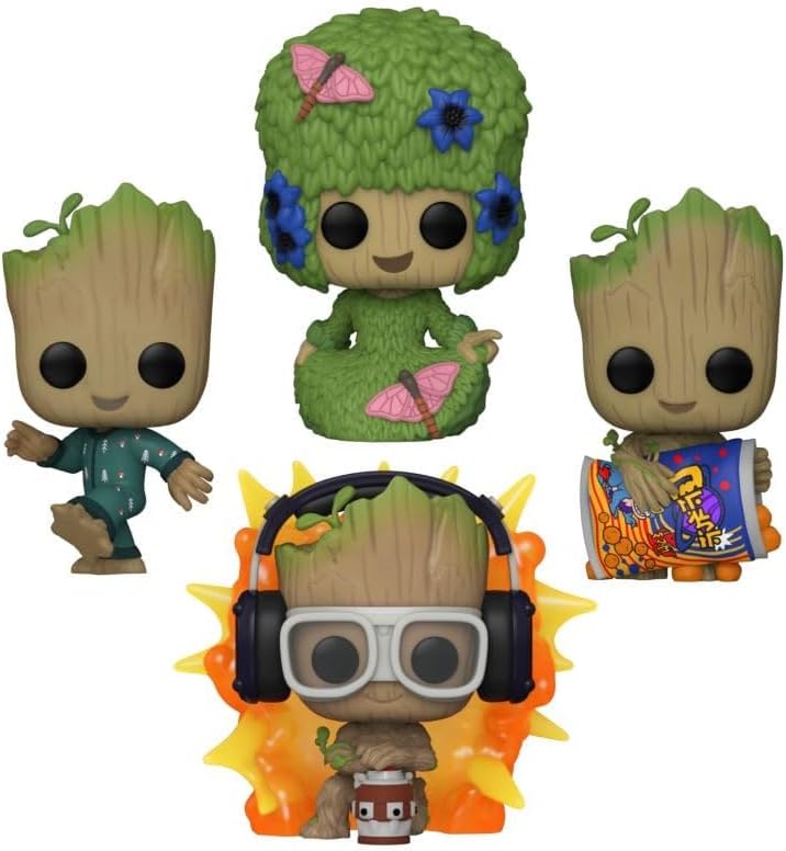 Funko Pop! Marvel I Am Groot 4-Pack