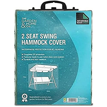 Standard 2 Seat Swing Hammock Cover - Reversible Green & Black, [36052]