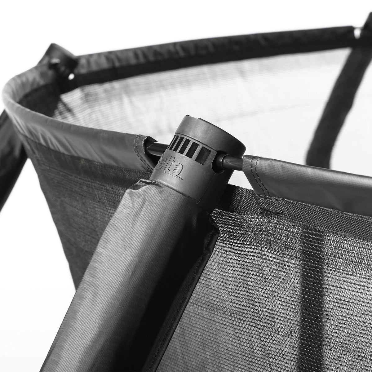 12ft x 8ft Salta Premium Black Pro Rectangular Trampoline + Safety Net