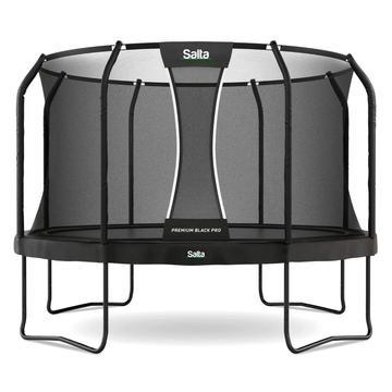 Salta 12.5ft Premium Black Pro Round Trampoline + Safety Net