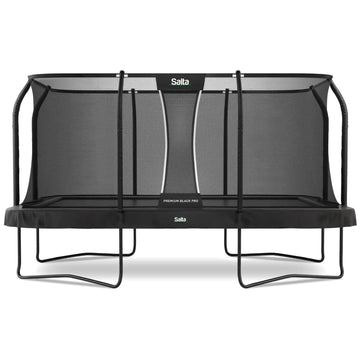 15ft x 9ft Salta Premium Black Pro Rectangular Trampoline + Safety Net