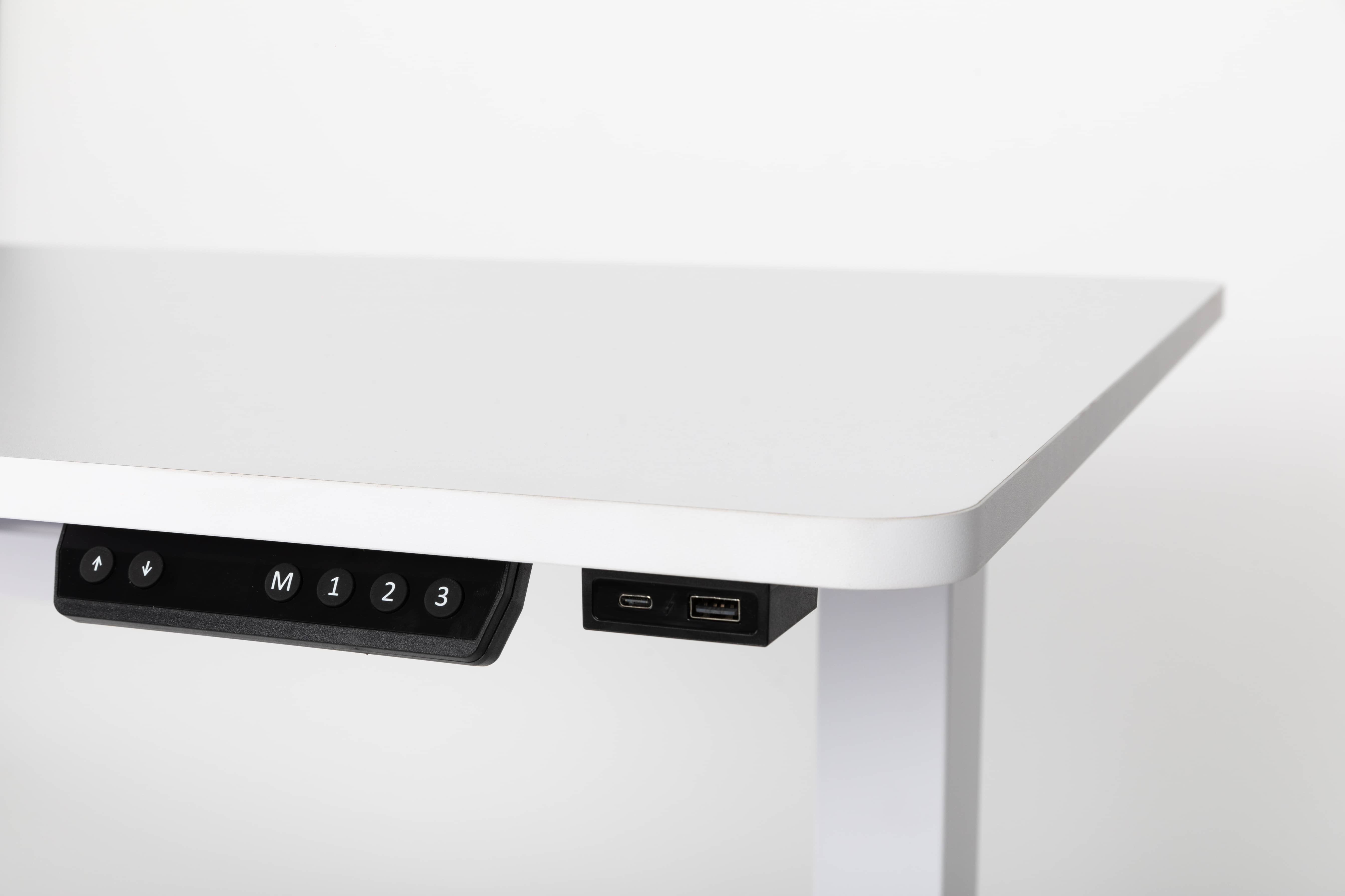 Classic Desk Height Adjustable White