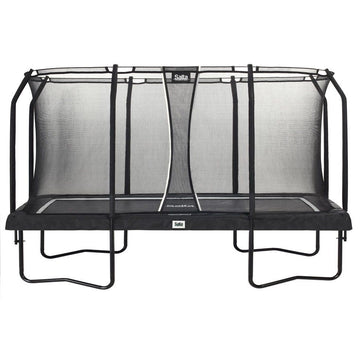 13ft x 8ft Salta Black Rectangular Premium Edition Trampoline with Enclosure