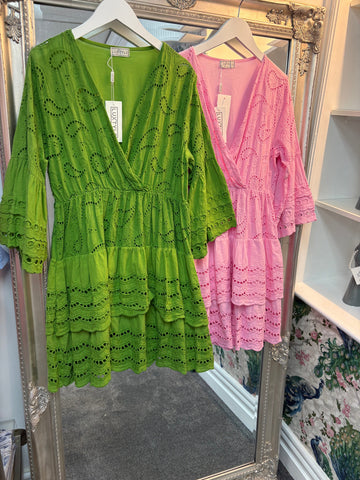 Luxtyle Cross Over Cotton Dress | Summer Dress UK 8–16