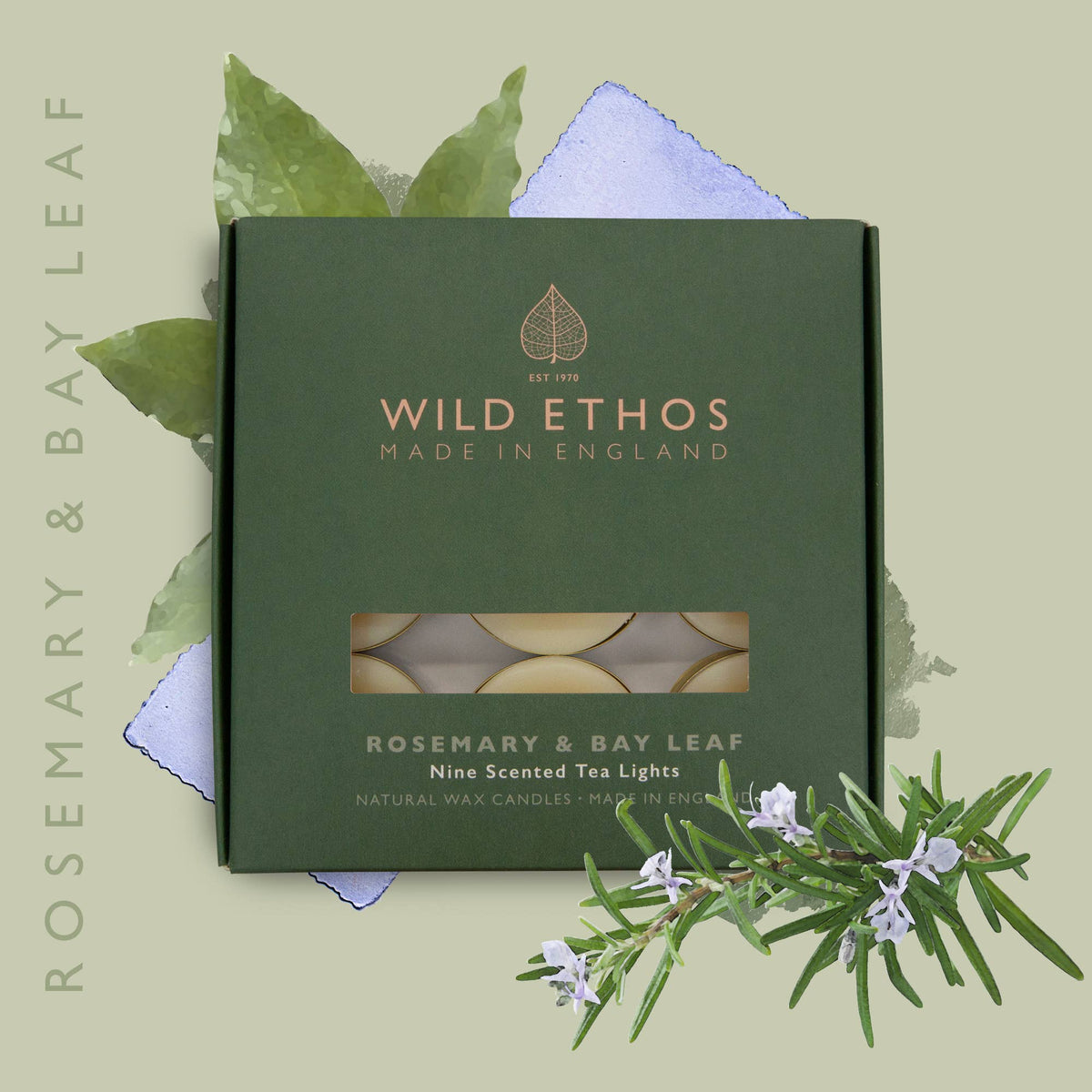 Rosemary & Bay Leaf Scented Tealights