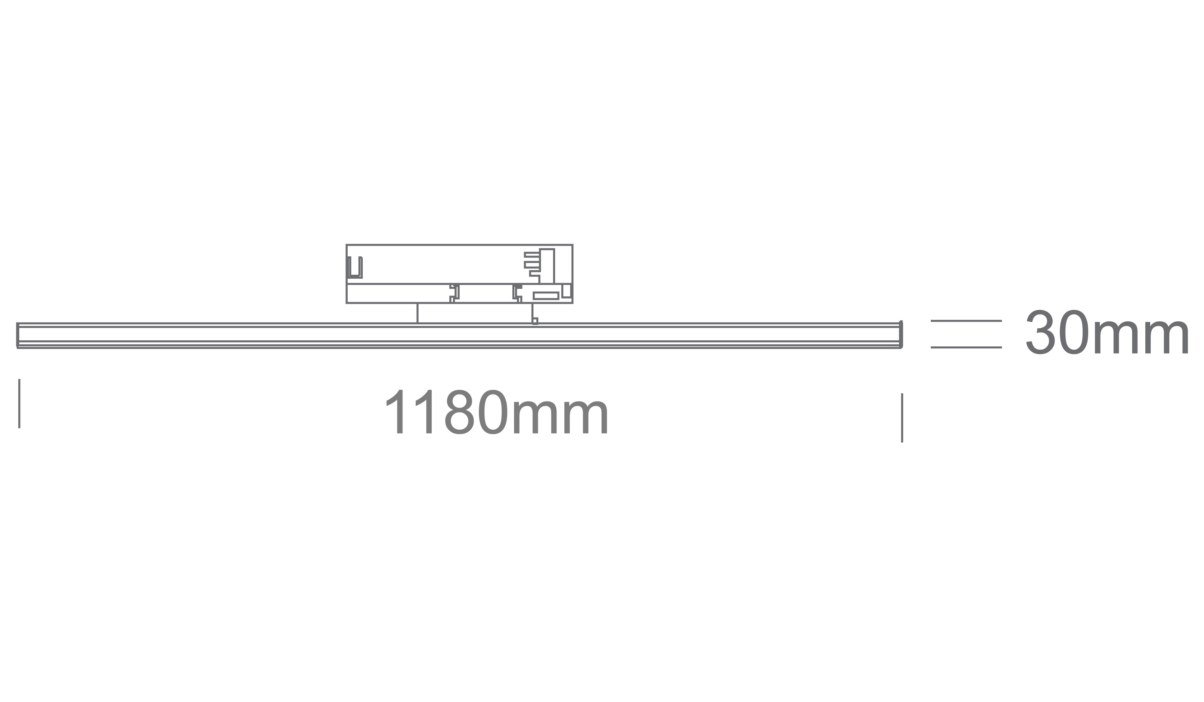 Linear Track Lights CCT V - 65172BT -  CCT Variable LED Linear track light, high lumen output ideal for shops and showrooms  Complete with driver