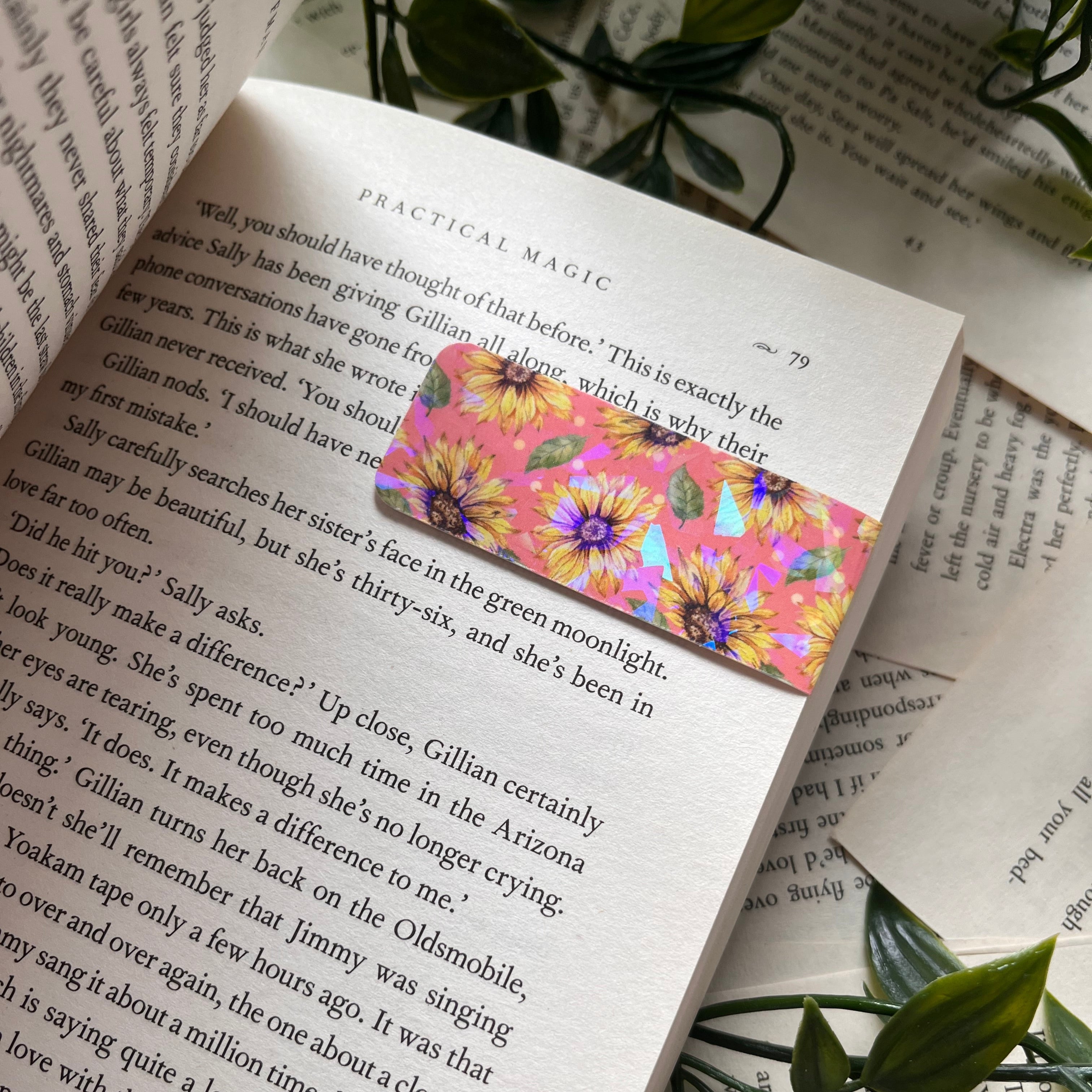 Mini Sunflower Magnetic Bookmark