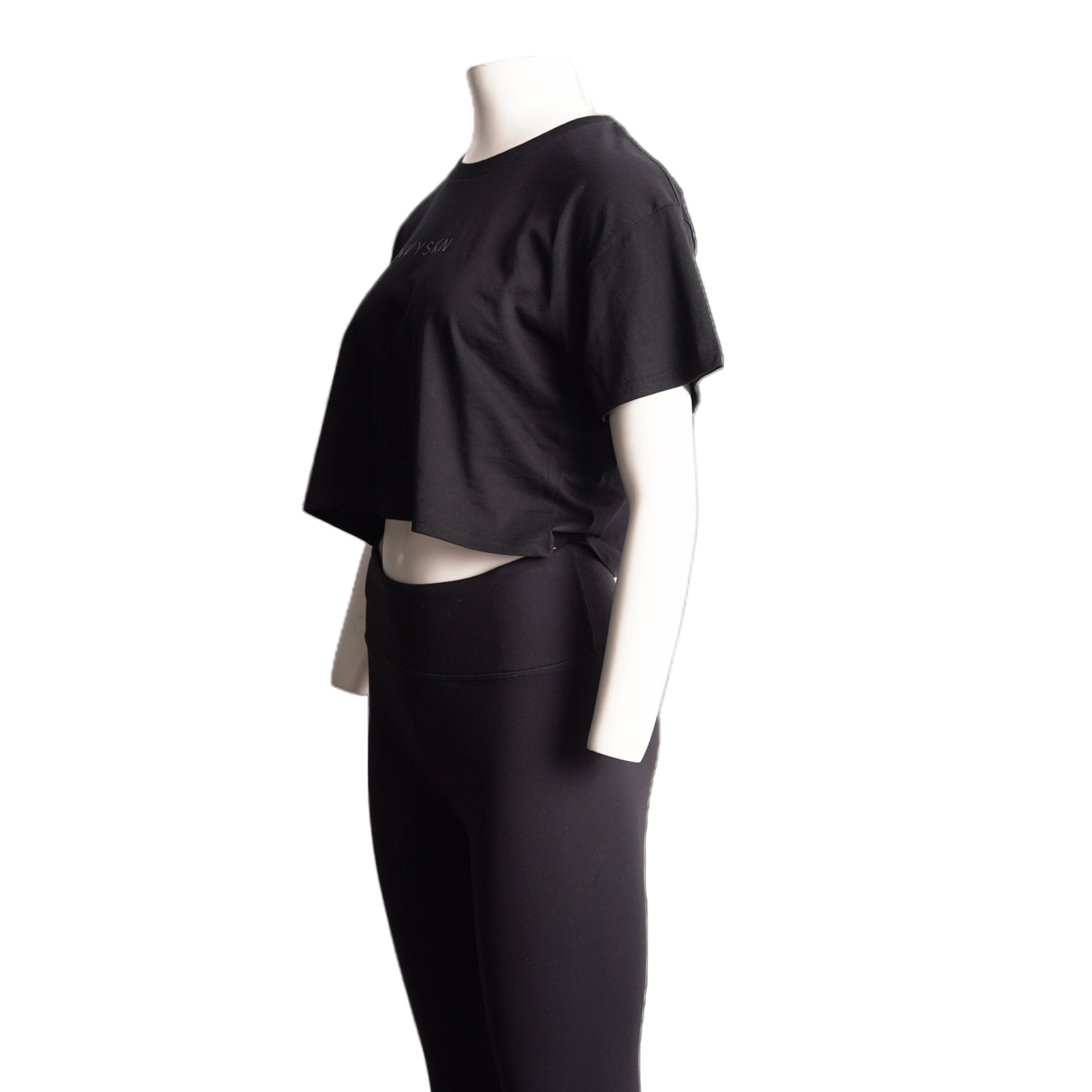 NVYSKN Womens Cotton Cropped T Shirt