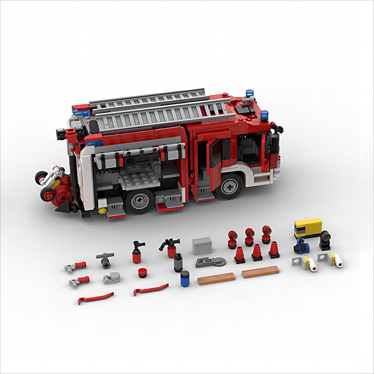 Fire Engine Box Model Building Blocks Model Fire Engine Kit – Empire Warehouse