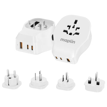 Maplin Worldwide Mains Power Travel Adapter