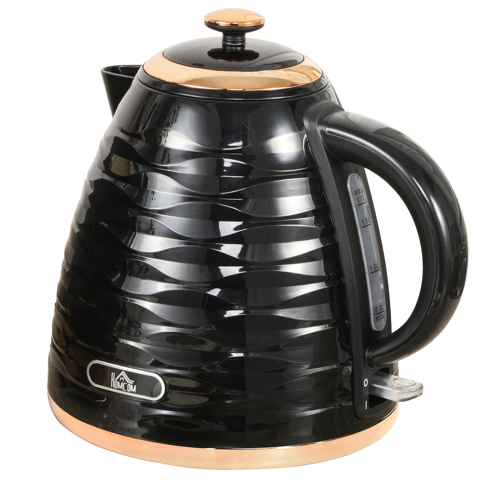 HOMCOM Electric Kettle, Fast Boil, 1.7L, 3kW, Swivel