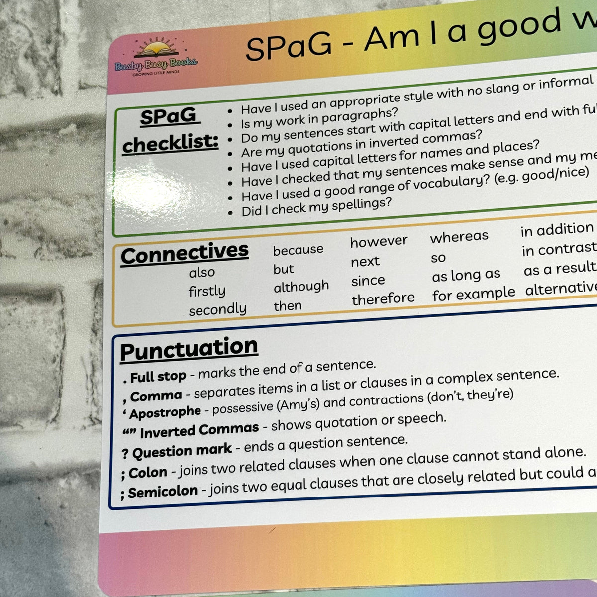Command Spag Poster Spelling Punctuation & Grammar (SPAG) KS2 – Empire Warehouse