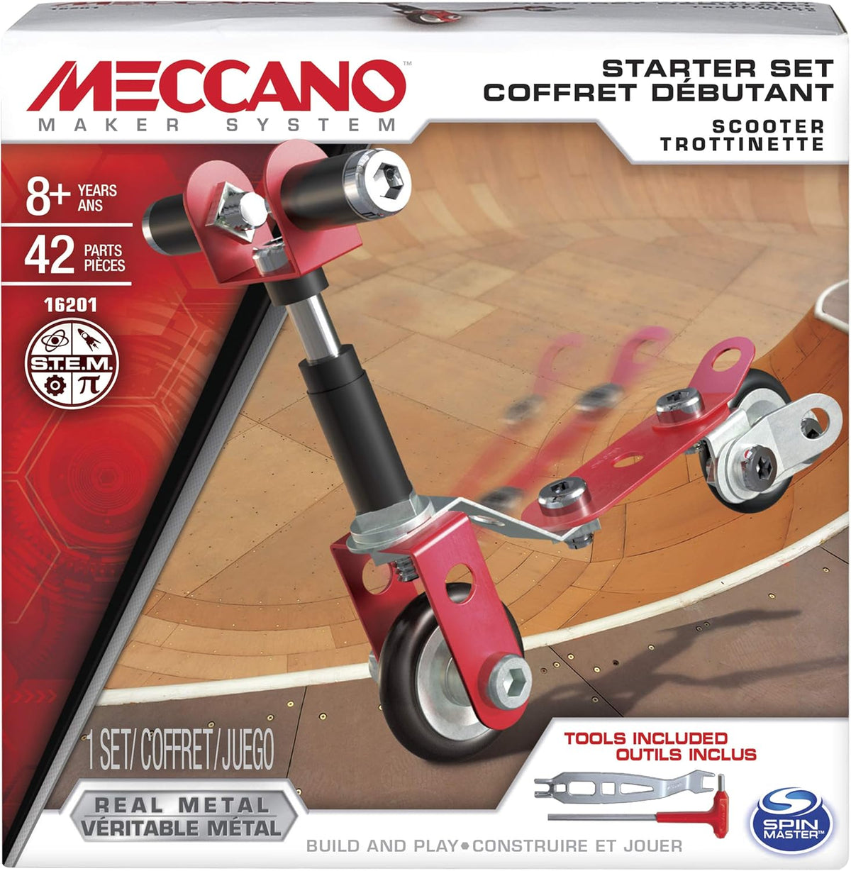 Meccano Starter Set Scooter 42 Pieces