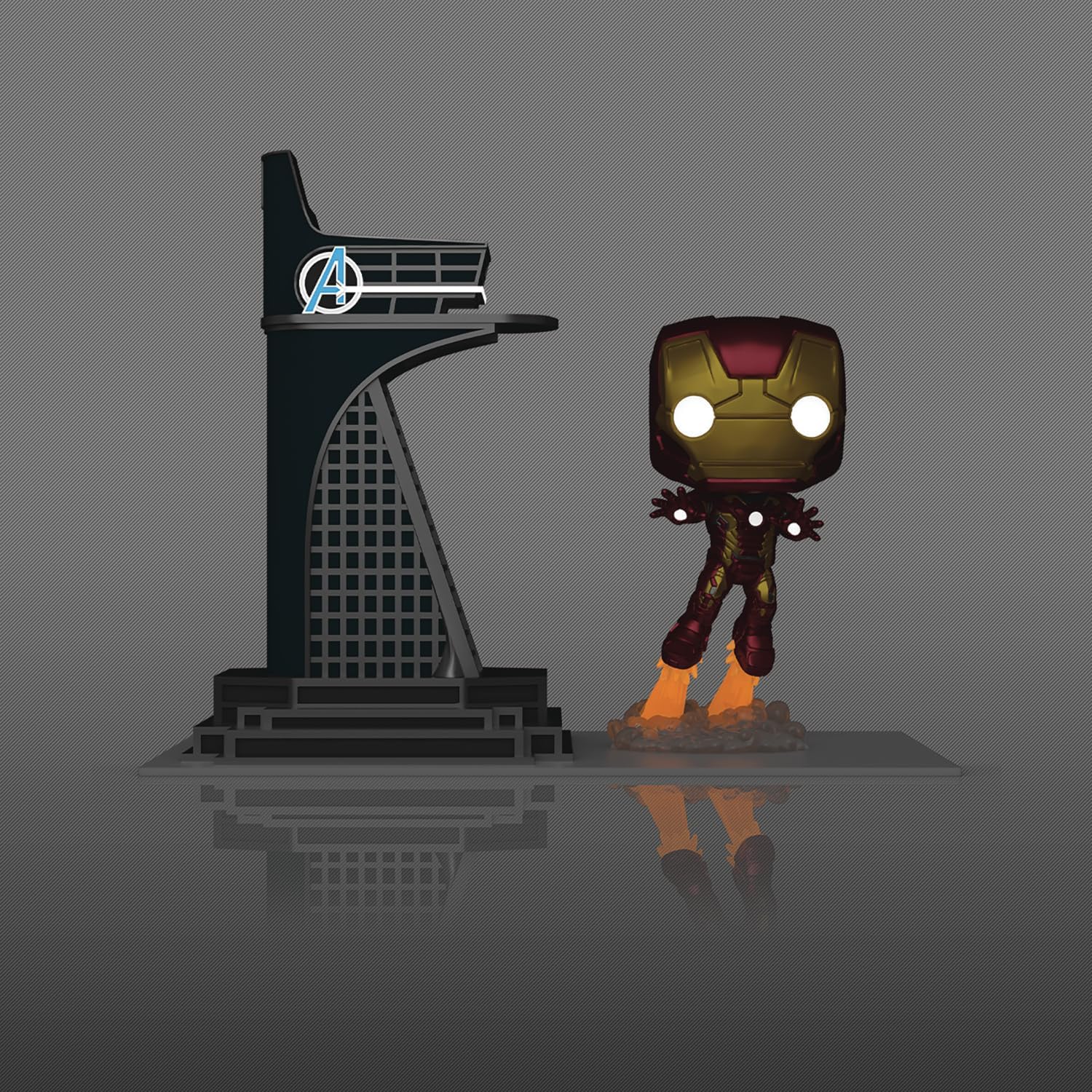 Funko Pop! Town: Avengers: Age of Ultron - Avengers Tower with Iron Man (Glow-in-The-Dark) PX Vinyl Figure