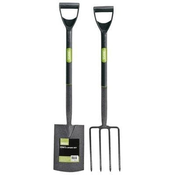 Draper Carbon Steel Garden Fork and Spade Set