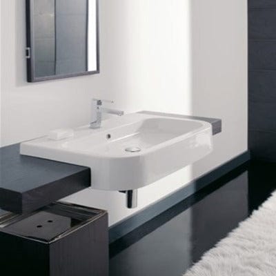 Debba Semi Recessed Basin - 1 Tap Hole