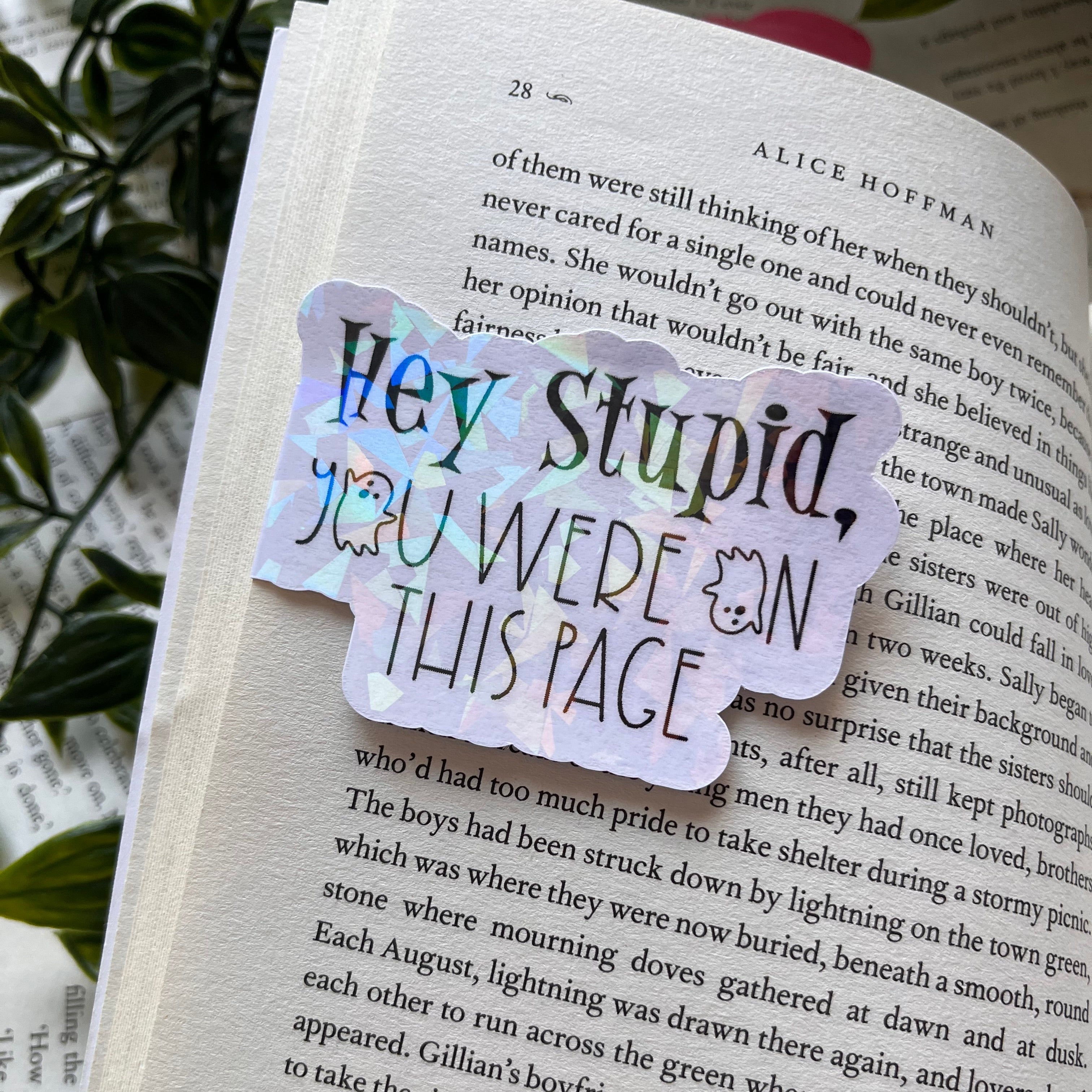 Hey Stupid! Magnetic Bookmark