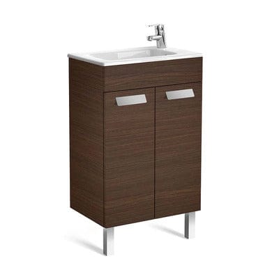 Debba Unik Compact Two Door Base Bathroom Unit & Basin Wenge - All Sizes