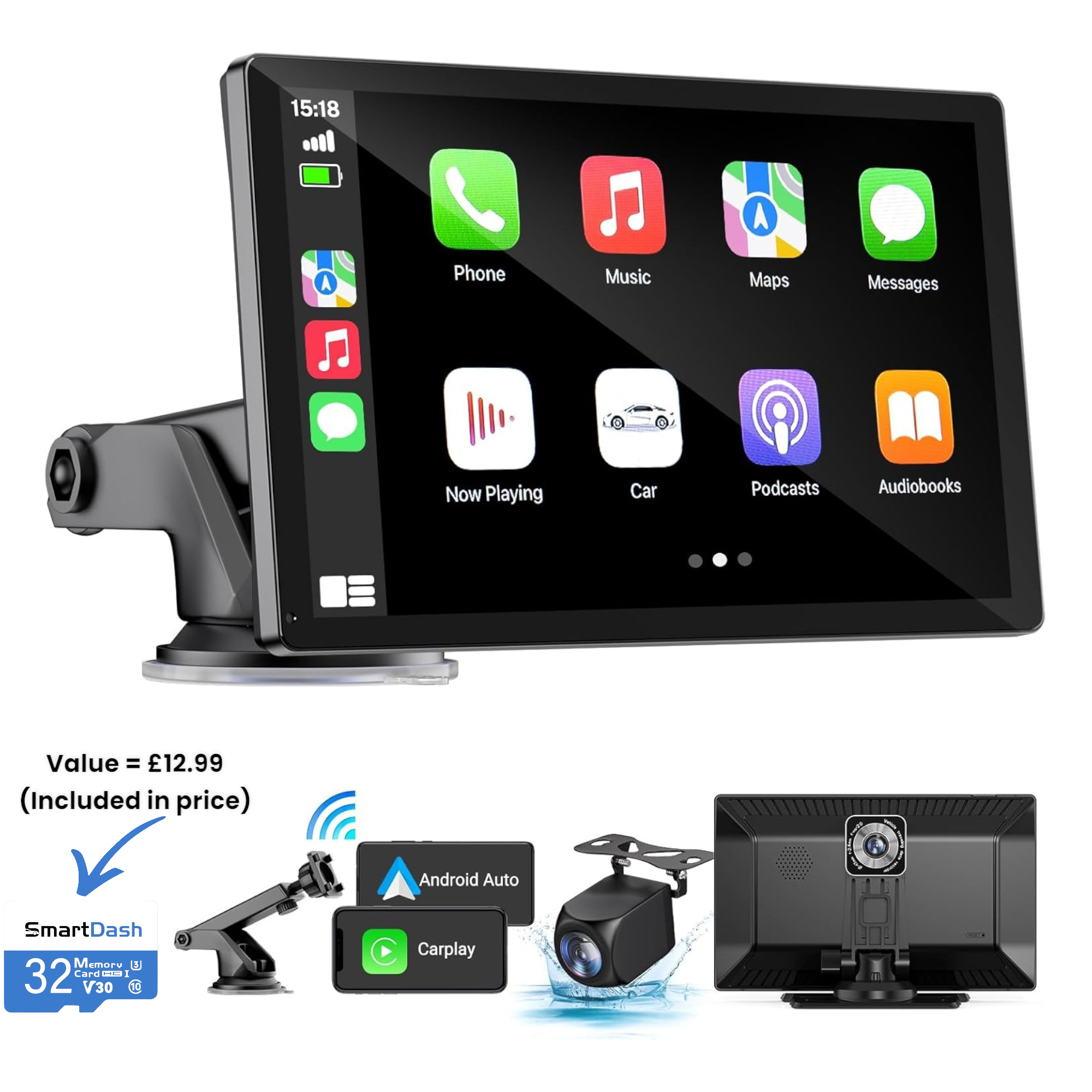 SmartDash™ CarPlay Tablet (7 Inch)