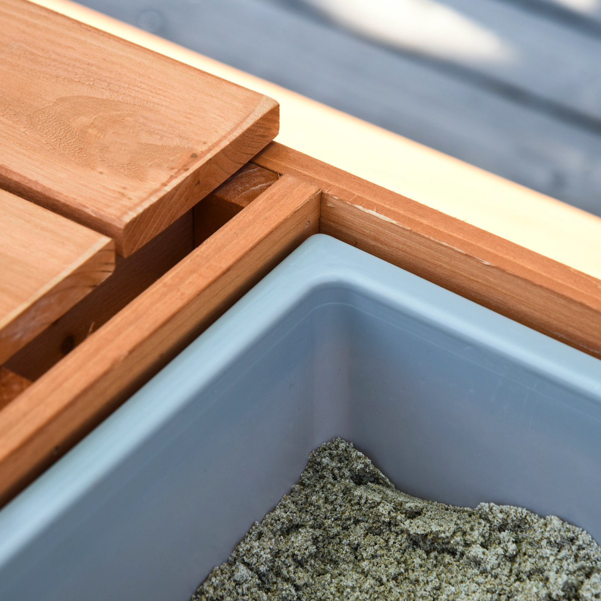 Outsunny Wooden Kids Picnic Table, Sand and Water Table with Benches, Brown