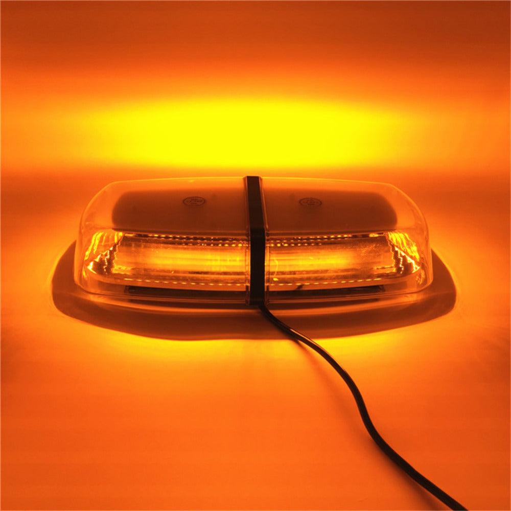 Amber Roof Strobe Light Emergency Beacon Flashing Warning Mini Lightbar
