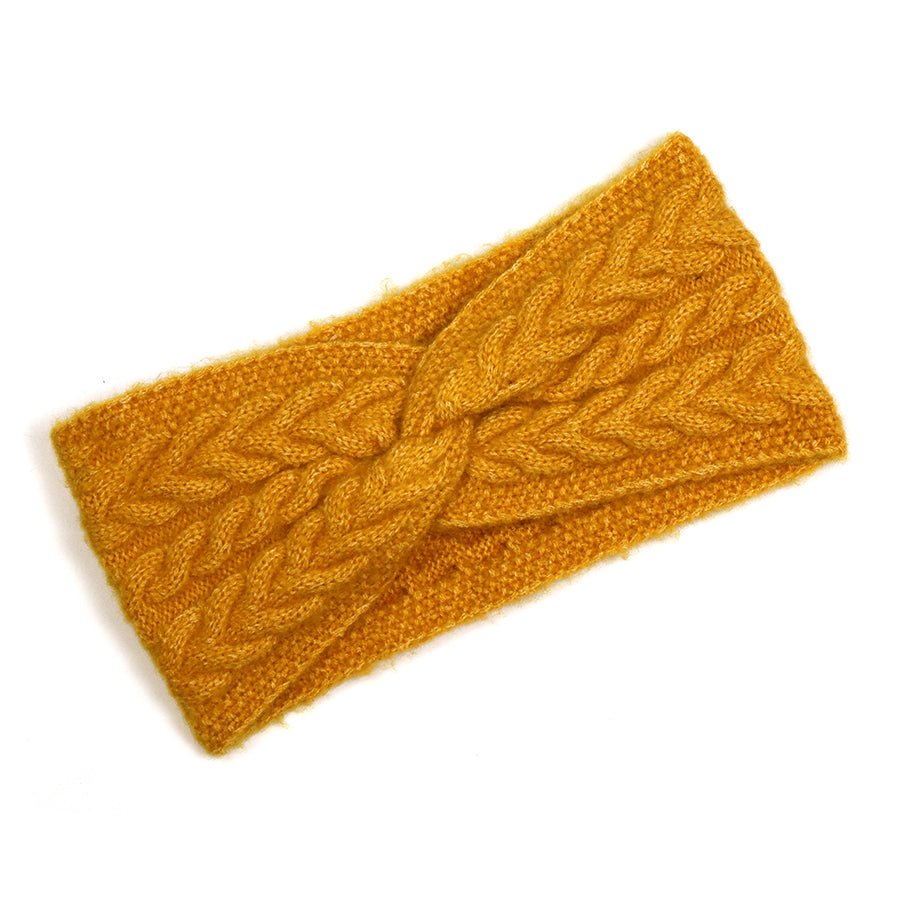 Recycled Yarn Herringone Cable Knit Cosy Headband