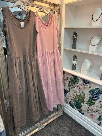 Plain Vest Maxi Dress | One Size Fits 8–18/20