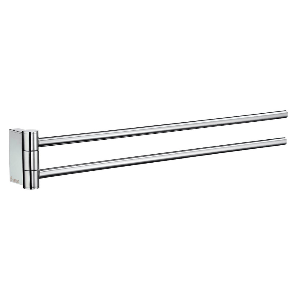 Smedbo Air Double Swing Arm Towel Rail AK326 Polished Chrome