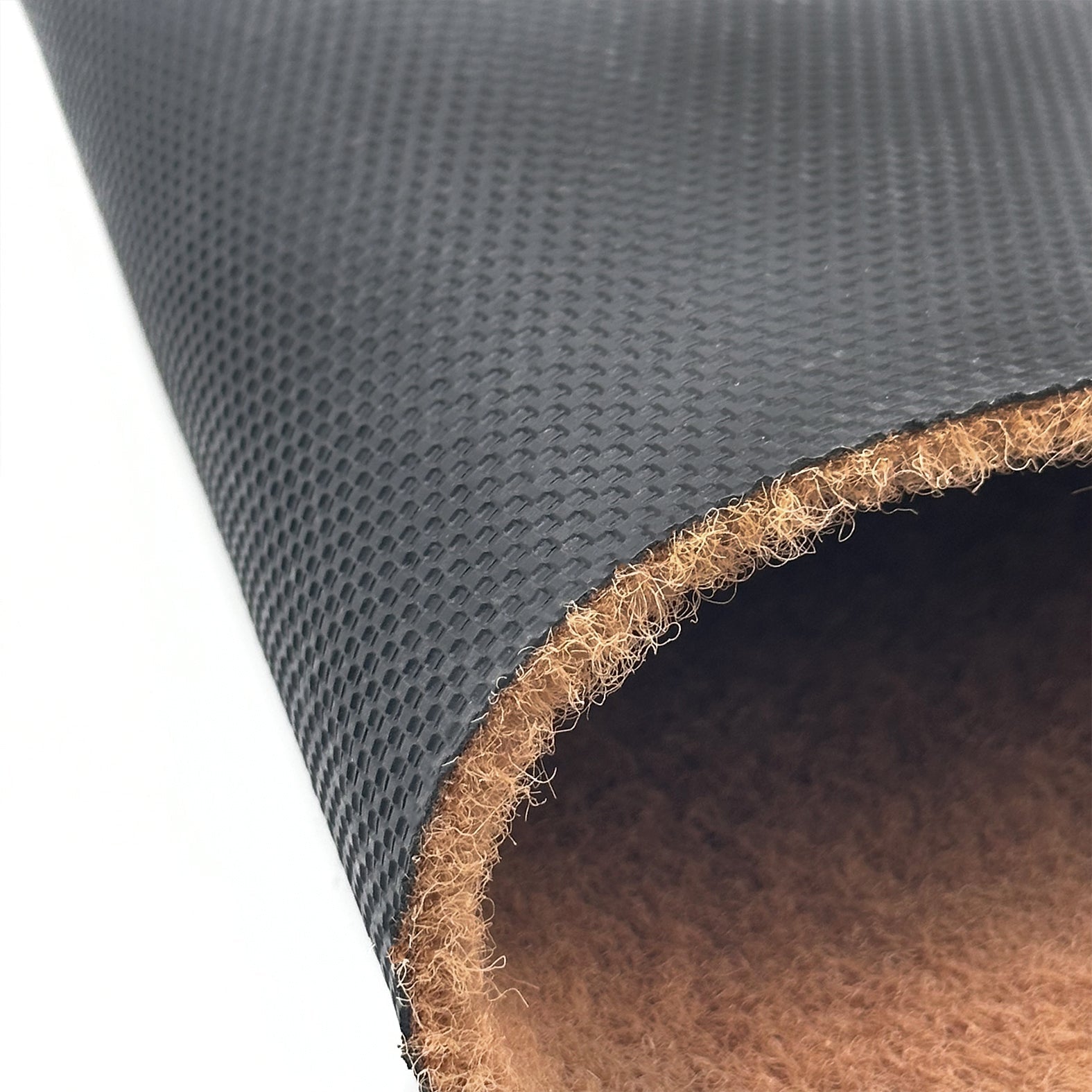 Non-Shed Synthetic Coir Kitchen and Hallway Runner Rug