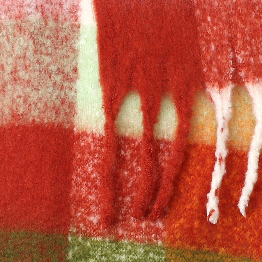 Autumn Brights Mix Recycled Blend Check Scarf