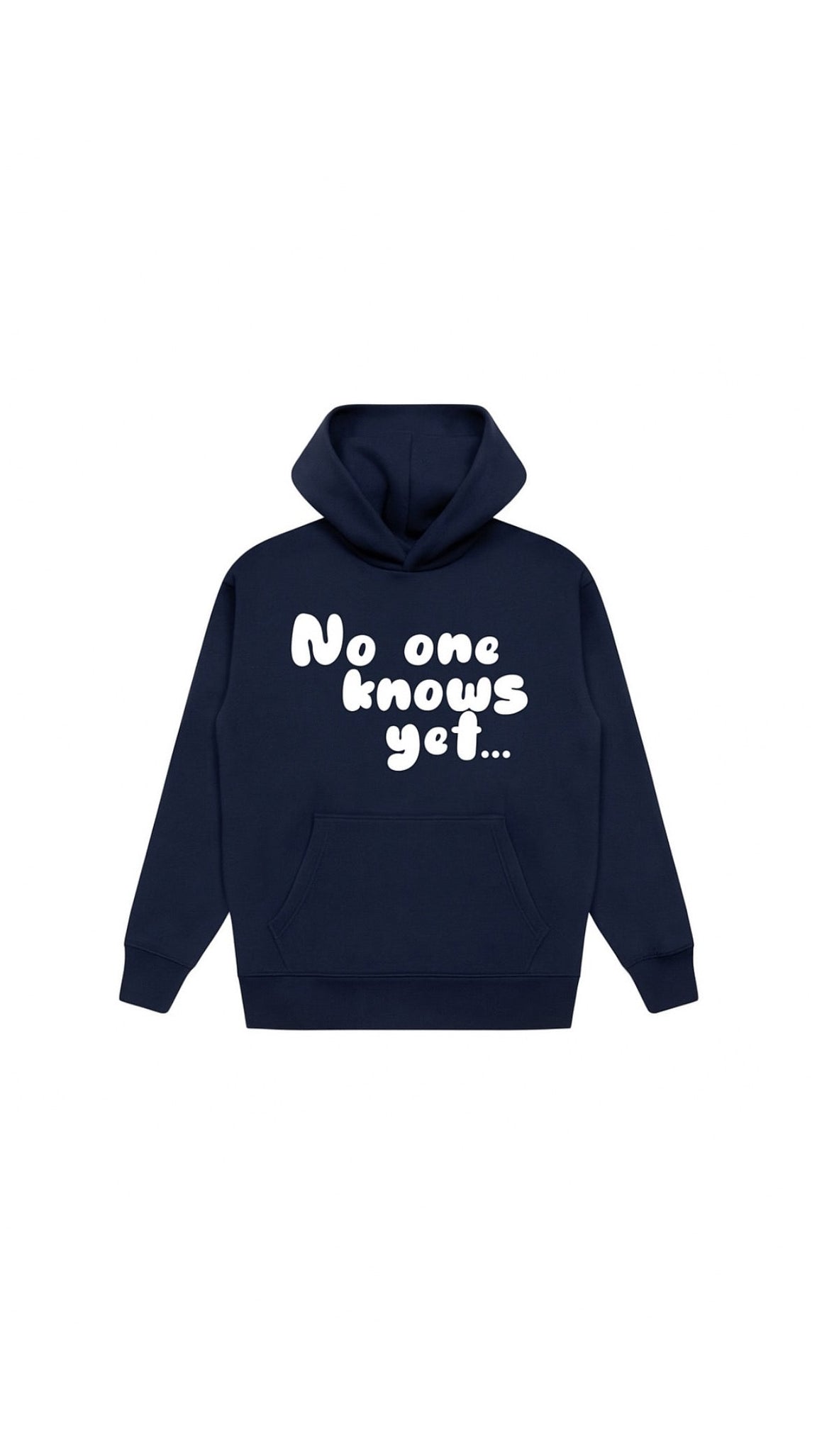 No One Knows Yet Hoodie | Blue/white