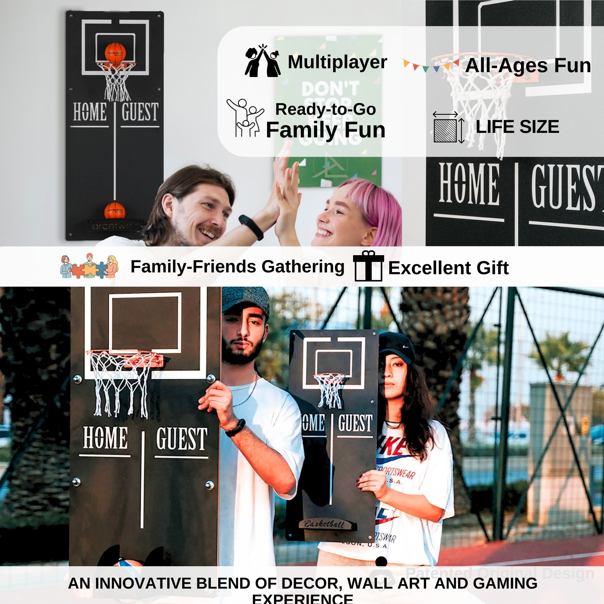 Classic Basketball Wall Game