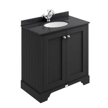 Matt Black Basin Cabinet - All Sizes