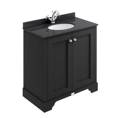Matt Black Basin Cabinet - All Sizes