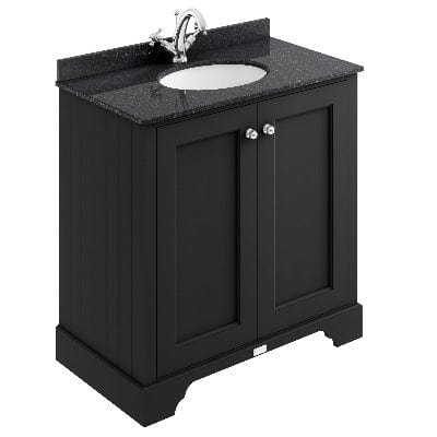 Matt Black Basin Cabinet - All Sizes