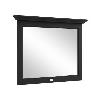 Matt Black Flat Mirror - All Sizes