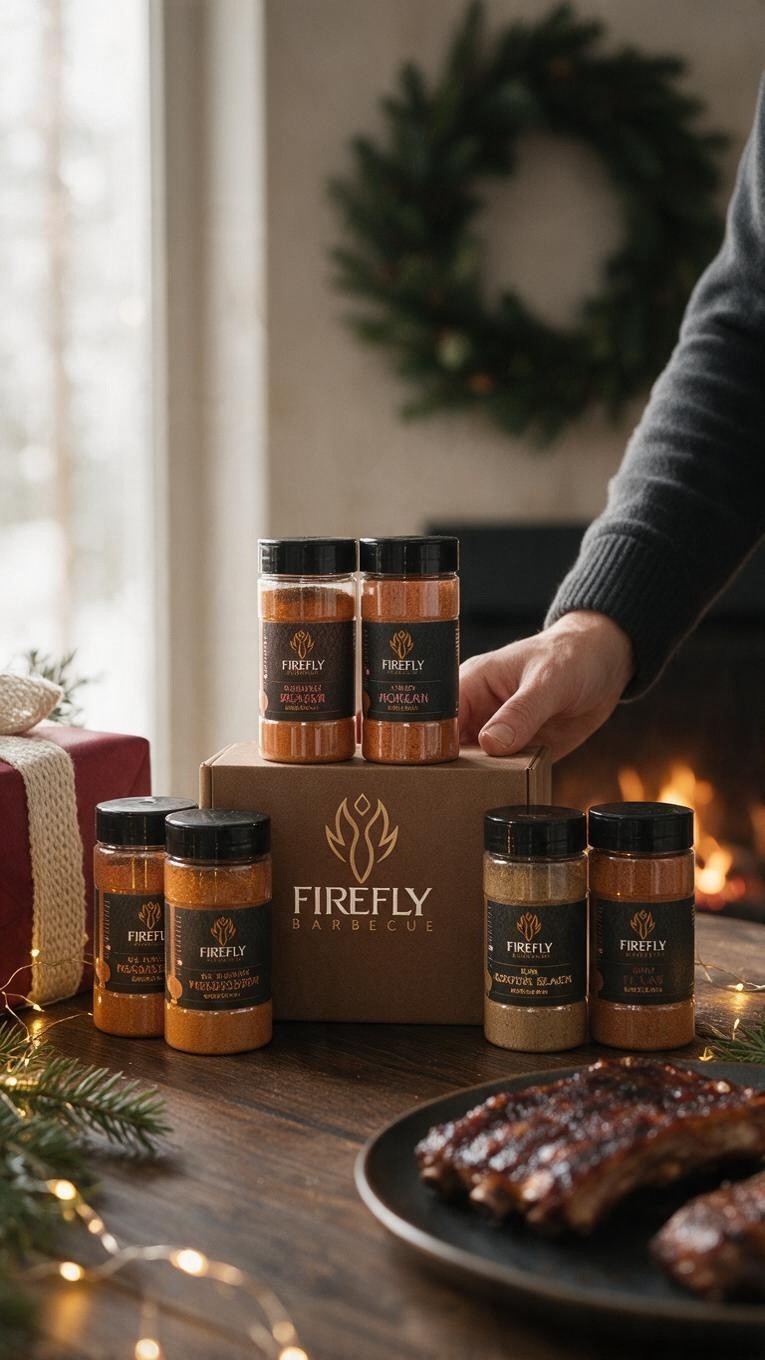 BBQ Christmas Six Pack Rub Gift Box - Spicy