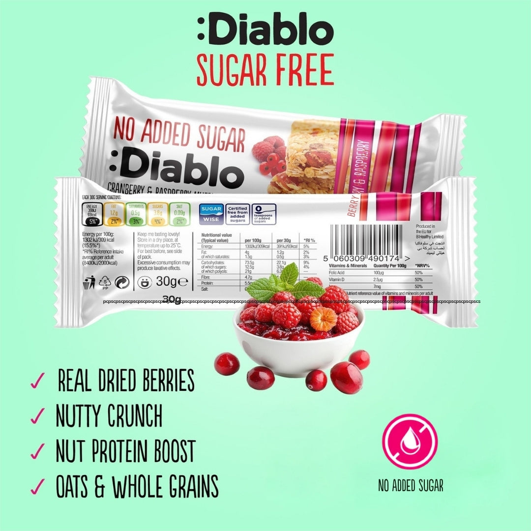 Cranberry and Raspberry Muesli Bar